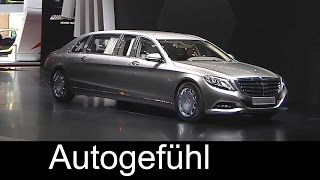 Allnew MercedesMaybach S600 Pullman reveal by Daimler CEO  Autogefühl [upl. by Kelwunn]