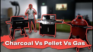 Gas Charcoal or Pellet Grill Weber vs Traeger vs Kamado Joe PART 1 [upl. by Oxley503]