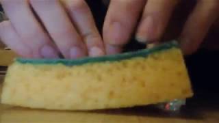 ASMR SWEEPING AND CLEANING THE FLOOR BRUSH SPONGE TAPPING  No Talking [upl. by Darrey]