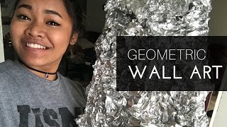 DIY  Geometric Mirrior Wall Art [upl. by Odeen]