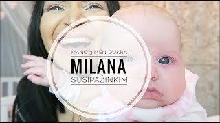 3 MENESIU KUDIKIS  Viskas apie mano dukra Milana [upl. by Sileray111]