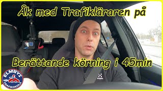 Åk med Trafikläraren på berättande körning i stadskörning 4KUHD [upl. by Coryden636]