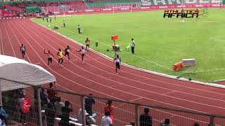 National Sports Festival Edo 2020  OghoOghene Egwero takes Men’s 100m Heat 3 in 1043 [upl. by Assyn10]