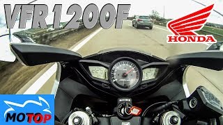 Honda VFR1200F  TOPSPEED on Autobahn [upl. by Aleacem]