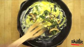 Scrambled Eggs Spinach amp Mushroom  How To Cook  Sizzle Healthy Simple Recipes [upl. by Atirec]