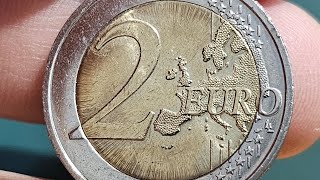 o moneda de 2 euro foarte rara și foarte apreciata de colecționari waooo [upl. by Adah]