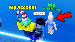 I went UNDERCOVER in Blade Ball VOICE CHAT Lobbies Roblox [upl. by Noirrad]