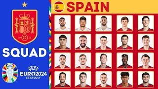 SPAIN Possible Squad For UEFA EURO 2024  Spain Squad  FootWorld [upl. by Salina]