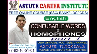 Confusable words or homophones part1 ldc [upl. by Ylam]