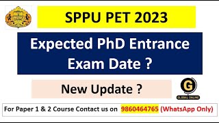 SPPU PET PhD Entrance Exam 2023  Imp Update  Exam Date   SPPU PET 2023 [upl. by Yawnoc730]