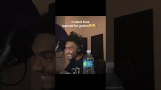 RRoxket Banned on IG Lives for Geekin😭😭 rroxket rap [upl. by Ardnaid]