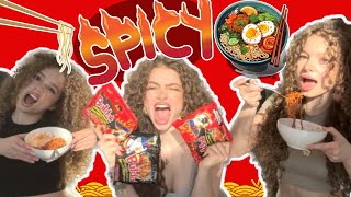 SPICY RAMEN TRUTH OR DARE FT SPECIAL GUESTKalogeras Sisters [upl. by Claire]