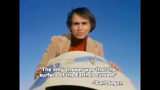 Carl Sagan Eratosthenes proved Earth is Spherical Cosmos 1980 [upl. by Burnard]