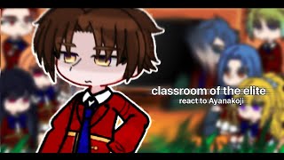 classroom of the elite react to ayanokoji  🇷🇺🇬🇧 [upl. by Ecirtnahc]