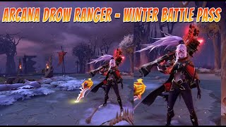 ARCANA DROW RANGER WINTER BATTLE PASS 2021  LEVEL 333 [upl. by Los]