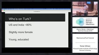 Tutorial 6 Tomer Ullman  Amazon Mechanical Turk [upl. by Queri]