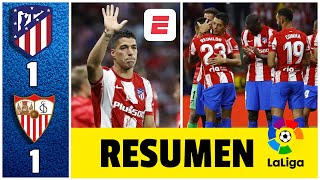 Atlético de Madrid empató ante Sevilla en despedida de Luis Suárez Tecatito a Champions  La Liga [upl. by Delfeena]