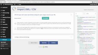 WordPress CSV Imports with the WP All Import Plugin  Tutorial Also works with XML [upl. by Stafford]