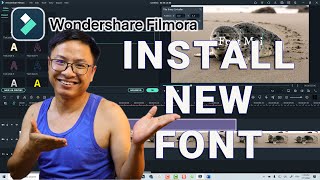 How to install new Font in Filmora 11 [upl. by Pennebaker]