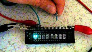 Vacuum Fluorescent Alphanumeric Display Test Circuit [upl. by Atnoled947]