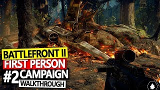 Battlefront 2 Campaign Walkthrough First Person View  Part 2 lXbox One XNo Commentary [upl. by Shanks]