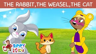 The Rabbit the Weasel  the Cat Short Story In English  Shortenglishstory [upl. by Reivaz]