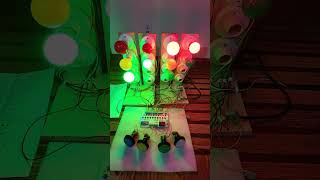 Short 10 Channel Traffic Light Controller With 4 Buttons for Pedestrians It is Arduino Based [upl. by Llerrom]