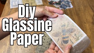 Make Your Own Glassine Paper  Budgetfriendly Crafting Idea [upl. by Gibbeon924]