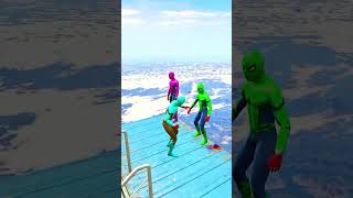 SpiderMan’s Best Water Ragdolls  GTA 5 Fails amp Jumps Shorts [upl. by Clite]