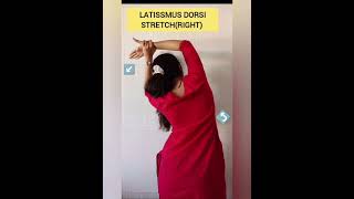 Coracobrachialis Latissmus dorsi ampTeres Major Stretchstretching shortsfeed physiotherapymuscles [upl. by Ayirp]