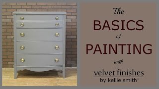 HowTo paint furniture with Velvet Finishes [upl. by Nonnairb]