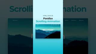 Parallax Scrolling Website HTML CSS JavaScript [upl. by Foushee763]