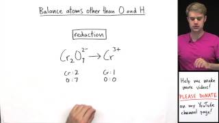 How to Balance Redox Equations in Acidic Solution Example 1 [upl. by Castara470]