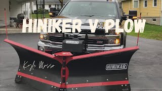 HINIKER V PLOW IN WET SNOW [upl. by Uzzi]