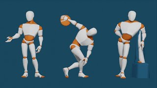 waking with ancient poses in blender [upl. by Okimik]