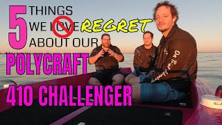 Polycraft Challenger  5 THINGS WE REGRET  Tiny Boat Fishing [upl. by Amie]