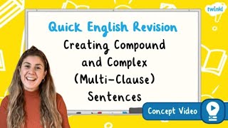 How Do You Create Compound and Complex Sentences  KS2 English Concept for Kids [upl. by Arondel678]