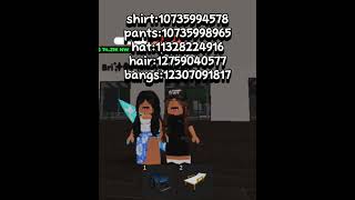 2 fit codes girls roblox highschoollife hsl [upl. by Nowahs]