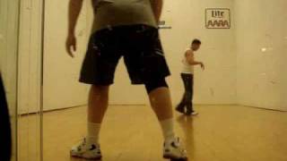 HANDBALL VS RACQUETBALL 4 WALL BIG BLUE [upl. by Nnaegroeg]