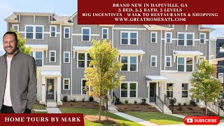 Live Play Eat  Brand NEW TOWNHOMES Hapeville GA Atlanta 3 Levels HUGE INCENTIVES [upl. by Va]