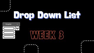 Creating Drop Down List  Excel Mini Challenge  Week 3 [upl. by Naahsar903]