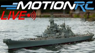 Unboxing the 1150 Scale Bancroft USS Missouri RC Battleship  Motion RC LIVE [upl. by Ynney]