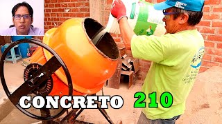 🏠CONCRETO 210 kg cm2 dosificación PERU construccion concreto concreto210 prensahidraulica [upl. by Itsrik]