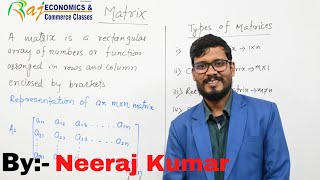 Lecture 1  Matrix meaning and types  Mathematical Economics and business Mathematics Economics [upl. by Enom]