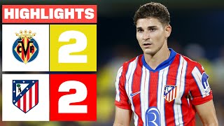 VILLARREAL CF 2  2 ATLÉTICO DE MADRID  RESUMEN LALIGA EA SPORTS [upl. by Coombs]