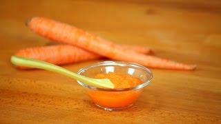 How to Make Carrot Puree for Babies  Baby Food [upl. by Ennahs]