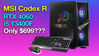 MSI Codex R RTX 4060 Review  A Legit Budget Gaming Desktop for only 699 [upl. by Jerrome738]