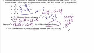 IB Math HL  8031 Concept of Complex Number  Eulers Form [upl. by Ahsirahc490]