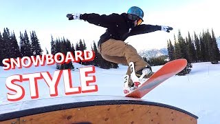 TIPS FOR SNOWBOARDING WITH STYLE [upl. by Fulks]