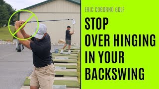 GOLF How To Avoid Over Hinging During Your Backswing [upl. by Eiramyelhsa]